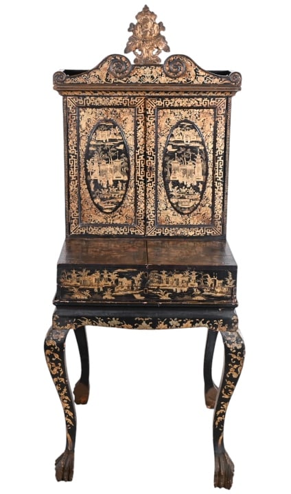 Chinese Export Sewing Bonheur-Du-Jour Cabinet (1 of 18)