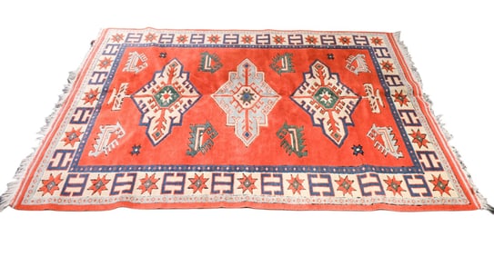 Sadirwan Kilim Hand Woven Wool on Wool Carpet