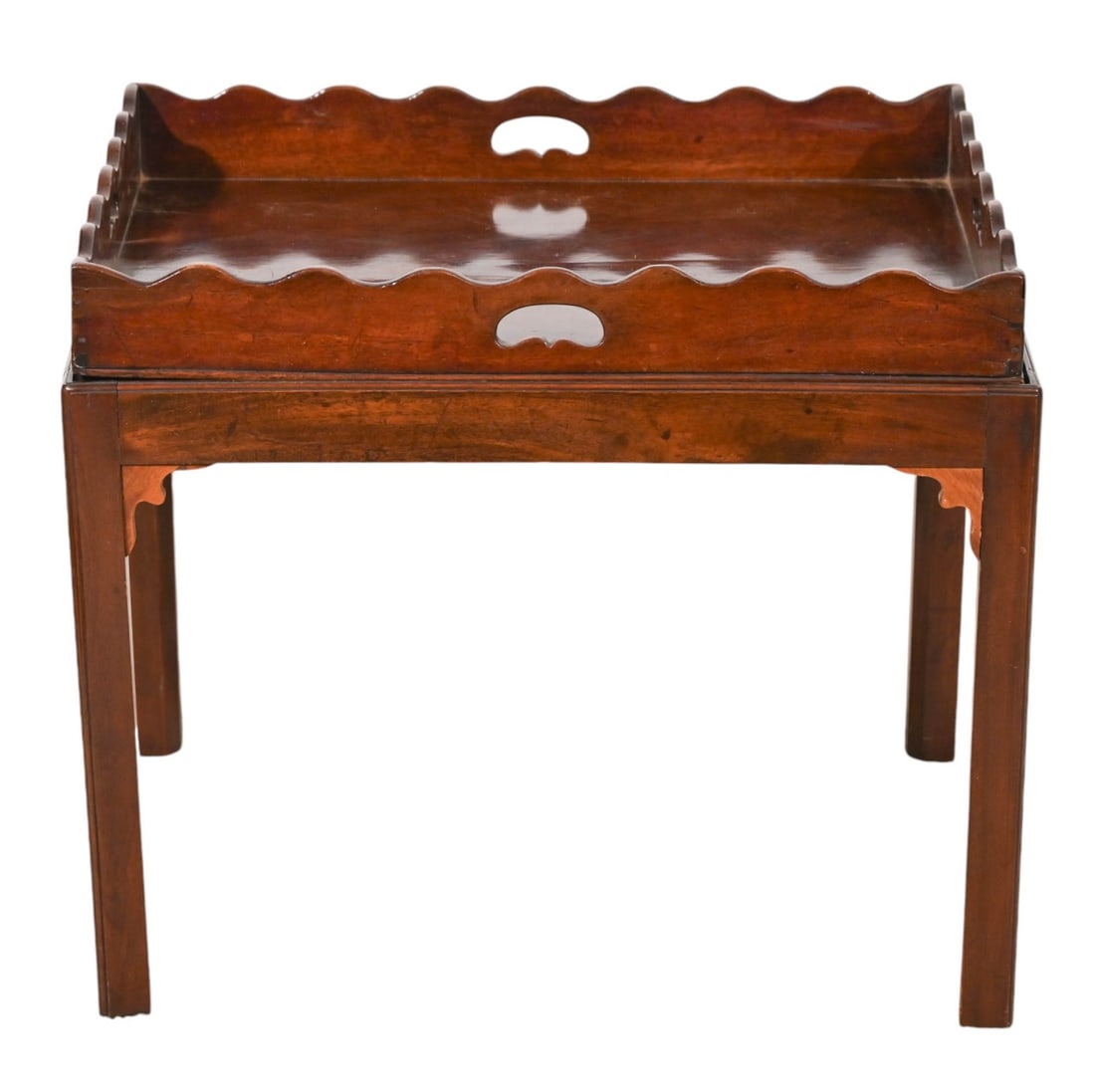 Antique Hand Carved Butler's Tray Table (1 of 14)