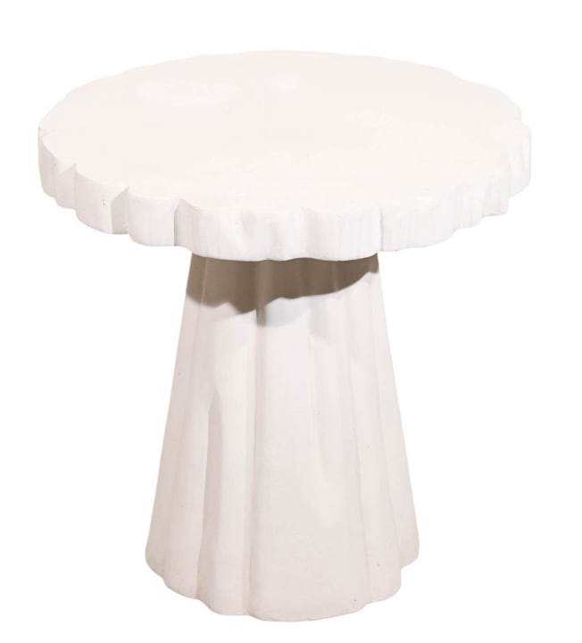 Grady Round Outdoor Pedestal Side Table (1 of 8)