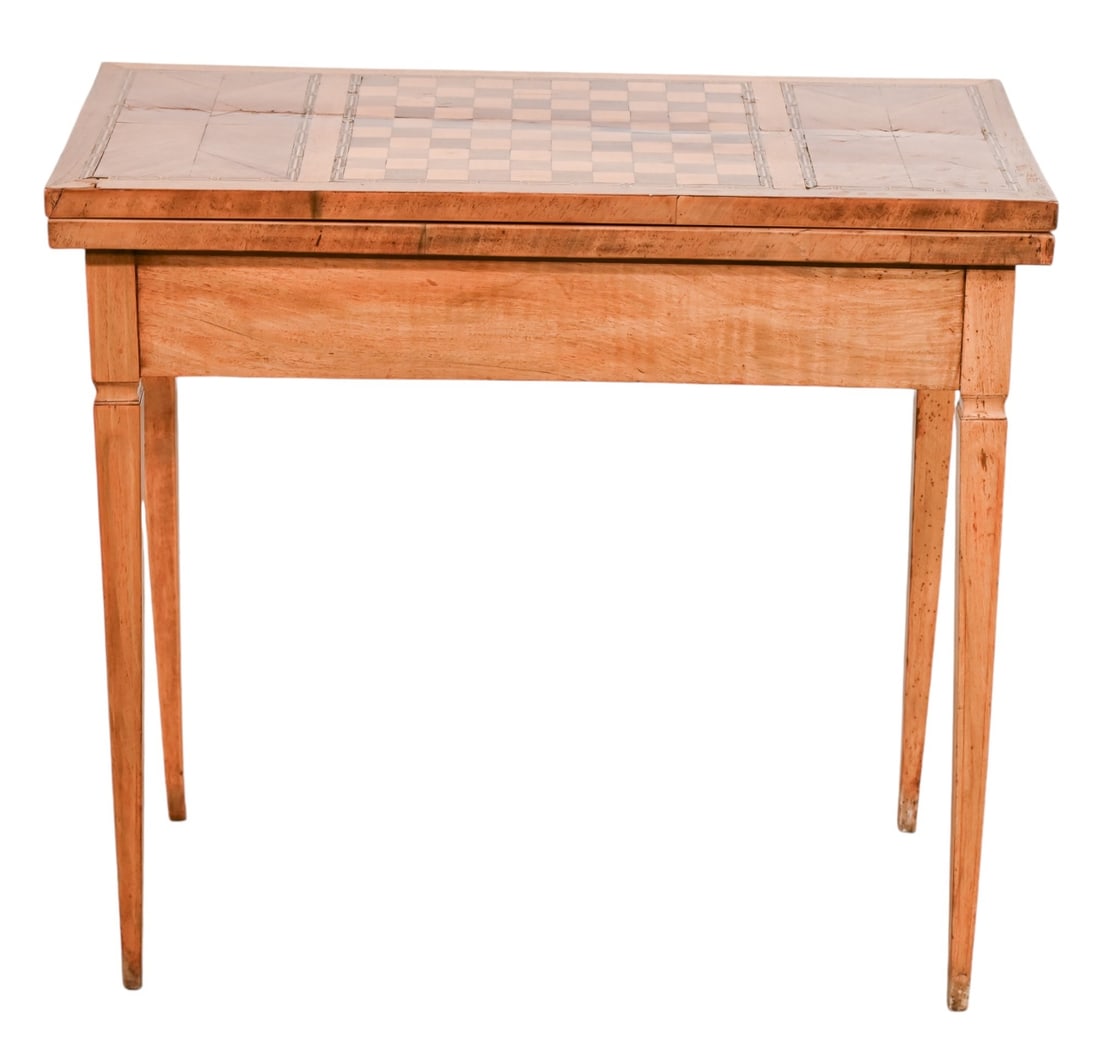 Antique Satin Wood Inlay Game Table (1 of 16)
