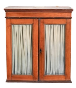 Antique Salesman Sample Empire Glass Front Vitrine
