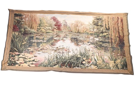 After Claude Monet Garde1 Tapestry From Flanders