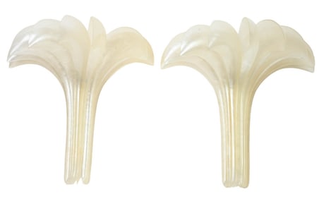 Maison Rougier Pearlescent Perspex Fanned Sconces