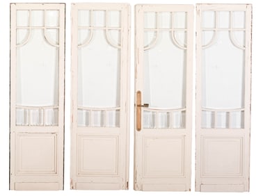 Antique French Double Doors with Side Lights