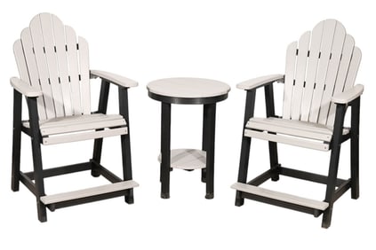 Berlin Gardens Outdoor Lounge Chairs w/ Table