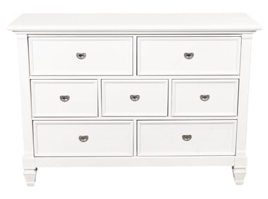 Modern Custom Made White Dresser