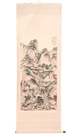 After Wang Hui Chinese Hand Painted Scroll