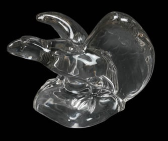 Vintage Cambridge Clear Glass Eagle Statue