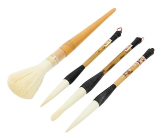 4 Chinese Brush Painting Calligraphy Brushes