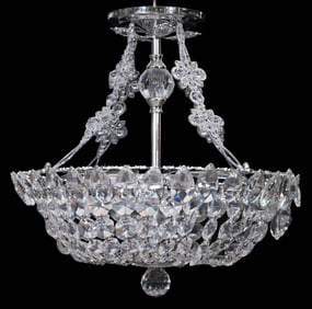 Italian Dome 8 Light Crystal Chandelier