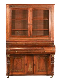 Regency Style Converted Rosewood Piano Secretary