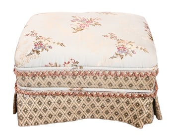 Victorian Custom Upholstered Ottoman