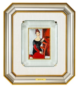 Basso Rilievi Hand Painted Sterling Silver Plaque