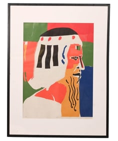 Donald Axleroad Signed AP Woodblock King Minos