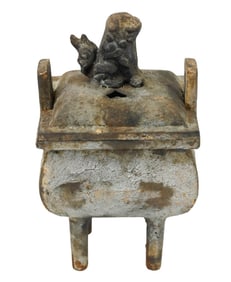Antique Chinese Iron Incense Burner