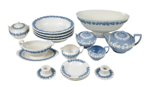 Wedgwood Embossed Queens Ware Serving Pieces