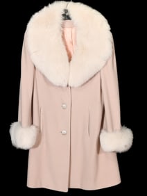 Regency Cashmere Saks Fifth Ave. Coat Mink Collar
