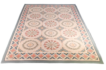 Art Nouveau Aubusson Needlepoint Area Rug