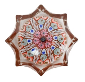 Perthshire Scotland Millefiore Star Paperweight