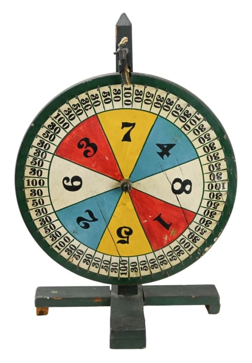 Vintage Wheel of Fortune Carnival Wheel Game (1 of 12)