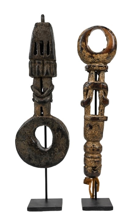 2 Antique Nepal Ghurras Butter Churn Handles (1 of 6)