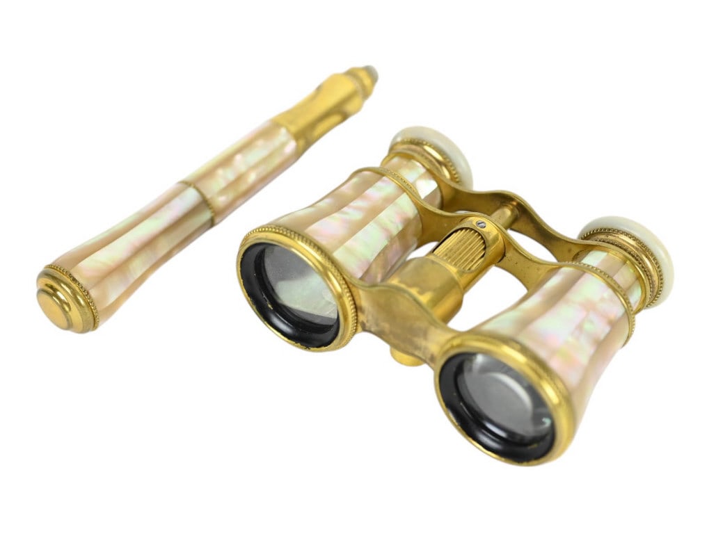 Gustav Keller Brass Abalone & MOP Opera Binocular (1 of 15)