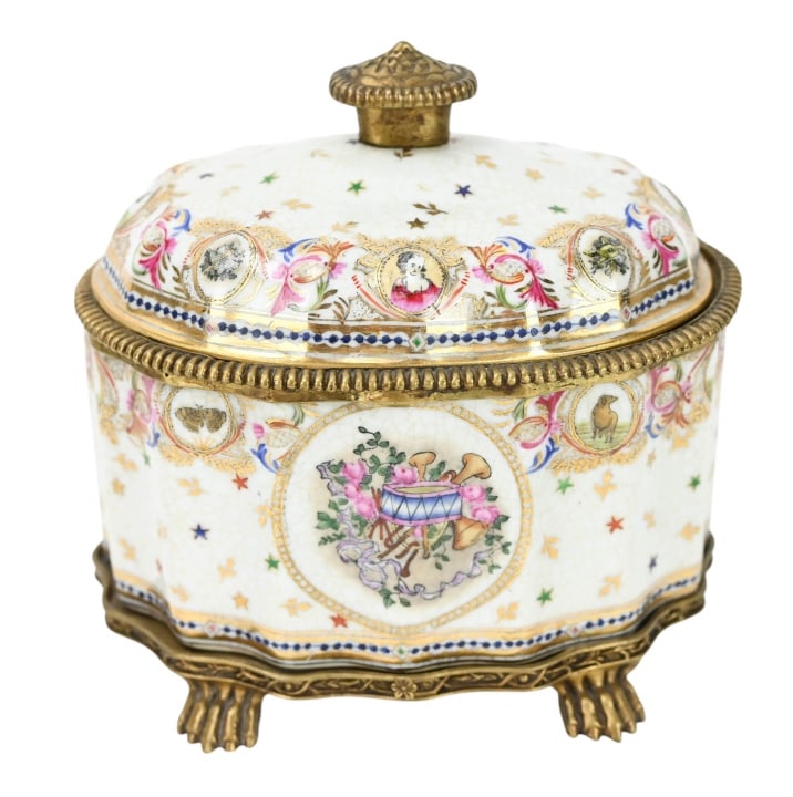 JUWC United Wilson 1897 Porcelain & Bronze Compote (1 of 14)