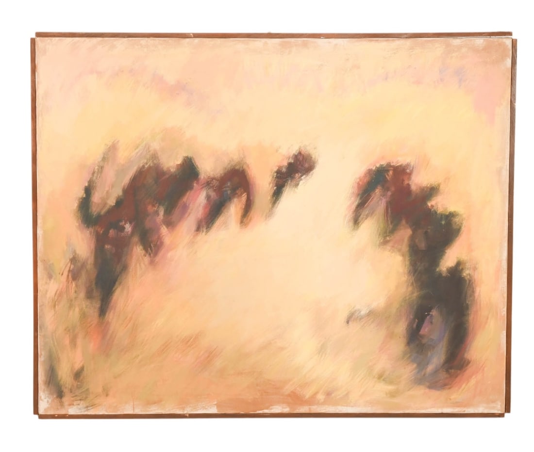 Howard Abstract Oil Painting of Blurred Figures (1 of 10)