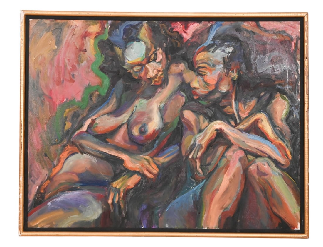 Elizabeth Silver Expressionist Oil Painting Nudes (1 of 9)
