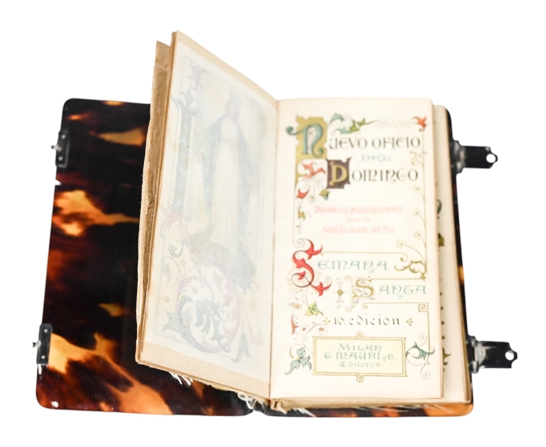Antique Tortoise Style Hinged Prayer Book (1 of 6)