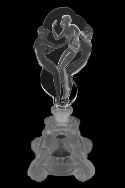 Czech Crystal Three Graces Perfume Bottle (1 of 11)