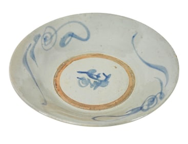Chinese Ming Style Painted Porcelain Dish