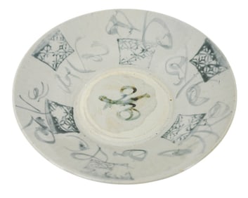 Chinese Ming Style Painted Porcelain Dish