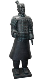 Chinese Ceramic Warrior Statue