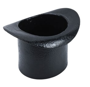 Antique Cast Iron Top Hat Container