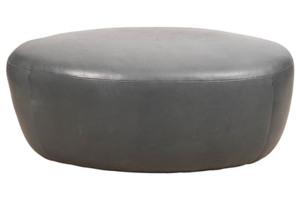 Holland & Sherry "Sedilia" Leather Ottoman