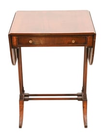 English Regency Style Mahogany Drop Leaf Table