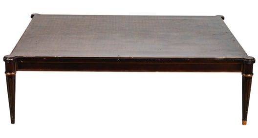 Oriental Black Lacquer & Gilt Painted Coffee Table