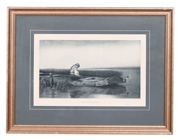 Heinrich Vosberg Alone and Forsaken Engraving