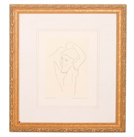 Henri Matisse Framed Engraving Jeune Fille