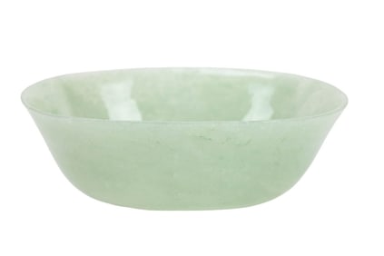 Mughal Style Pale Celadon Green Jade Bowl