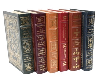 6 Leather Bound Easton Press American Series Books