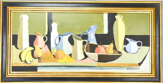 Blanche Lazzell Signed Acrylic Still Life Painting