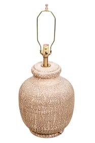 Mid Century Textured Ceramic Table Lamp