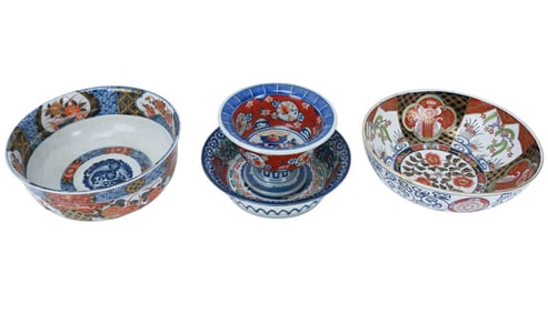 4 Japanese Imari Porcelain Bowls