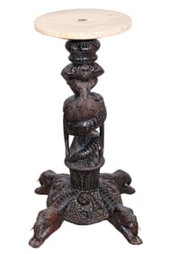 Anglo Indian Intricately Carved Plant Stand