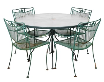 Vintage Salterini 5 Piece Iron Patio Garden Set