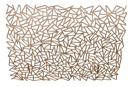 John Lyle Design Crackle Cast Bronze Fire Screen