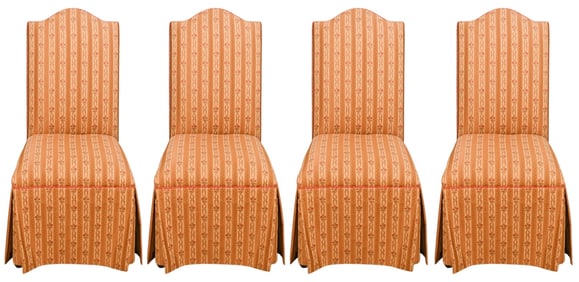 4 Ethan Allen Chairs Parsons Dining Side Chairs